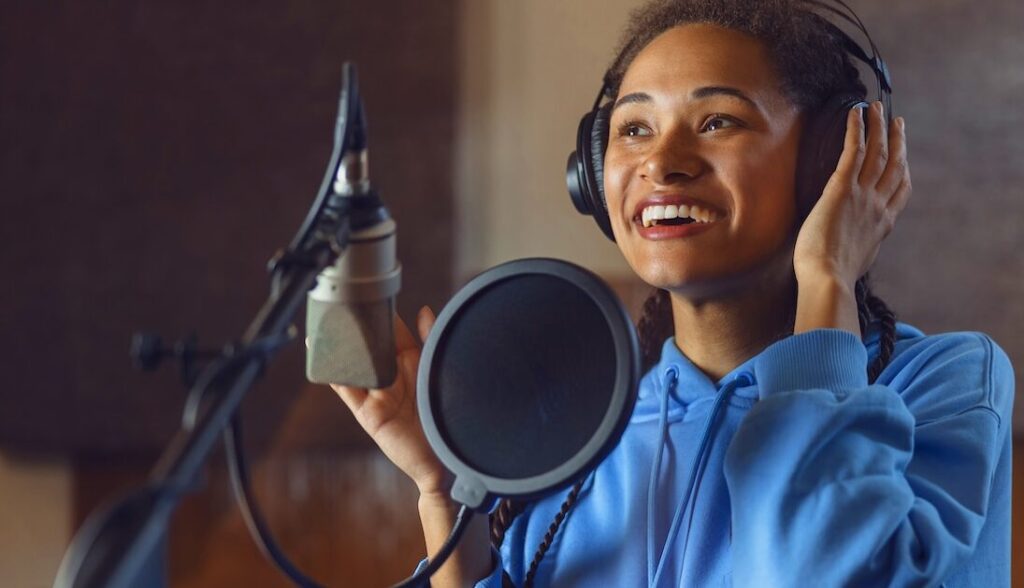 Actor providing a voice over aspect ratio 564 324