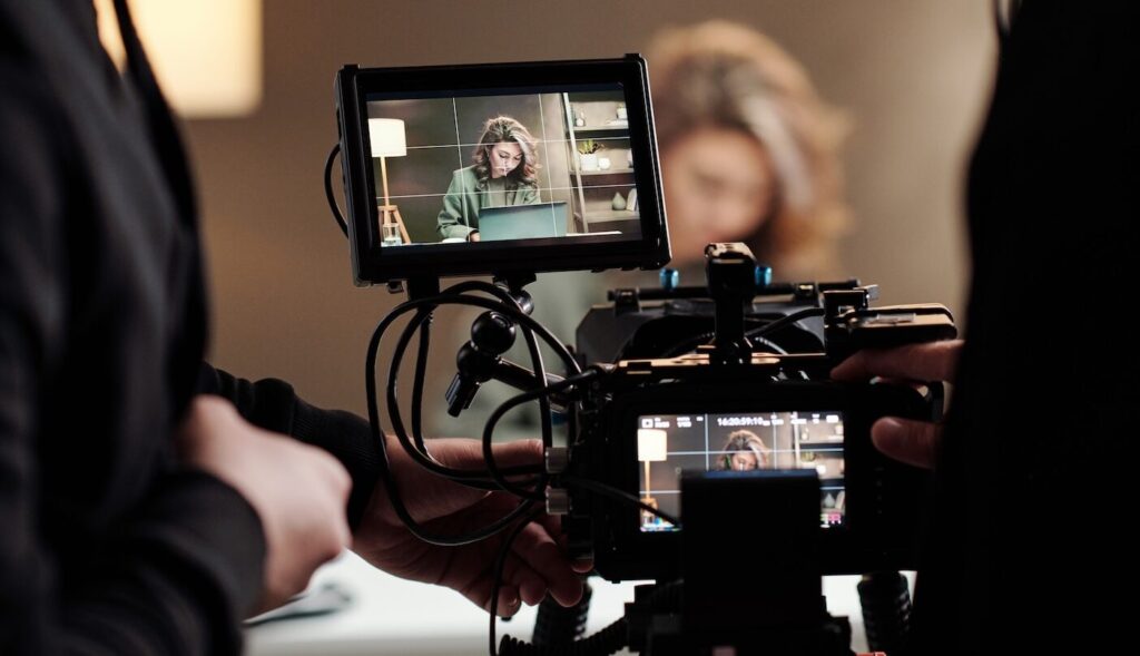 Actor through the view of a camera aspect ratio 564 324 2