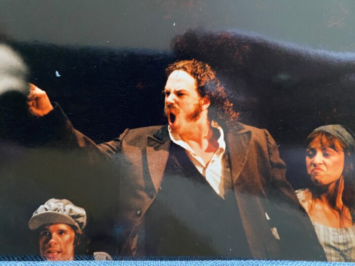 Martin Warden in Les Mis at London's Palace Theatre 1995